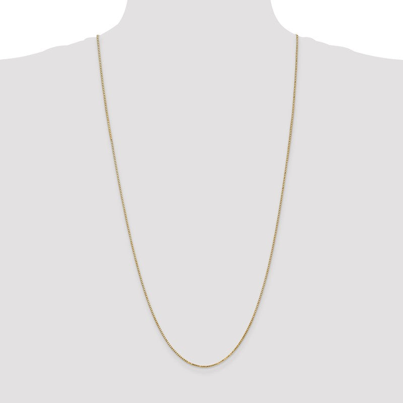 14K 26 inch 1.4mm Box with Lobster Clasp Chain BOX125