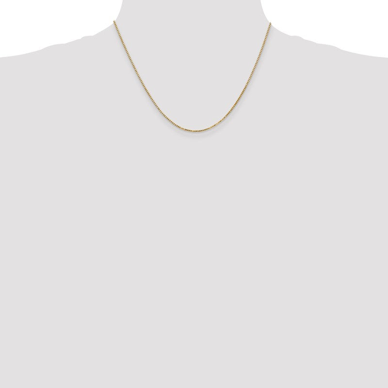 14K 26 inch 1.4mm Box with Lobster Clasp Chain BOX125