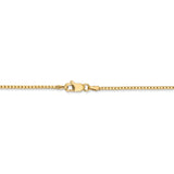 14K 26 inch 1.4mm Box with Lobster Clasp Chain BOX125