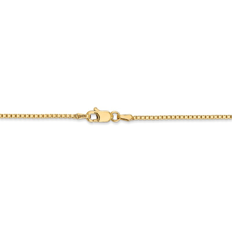 14K 26 inch 1.4mm Box with Lobster Clasp Chain BOX125