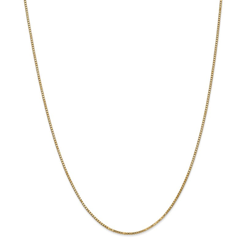 14K 26 inch 1.4mm Box with Lobster Clasp Chain BOX125