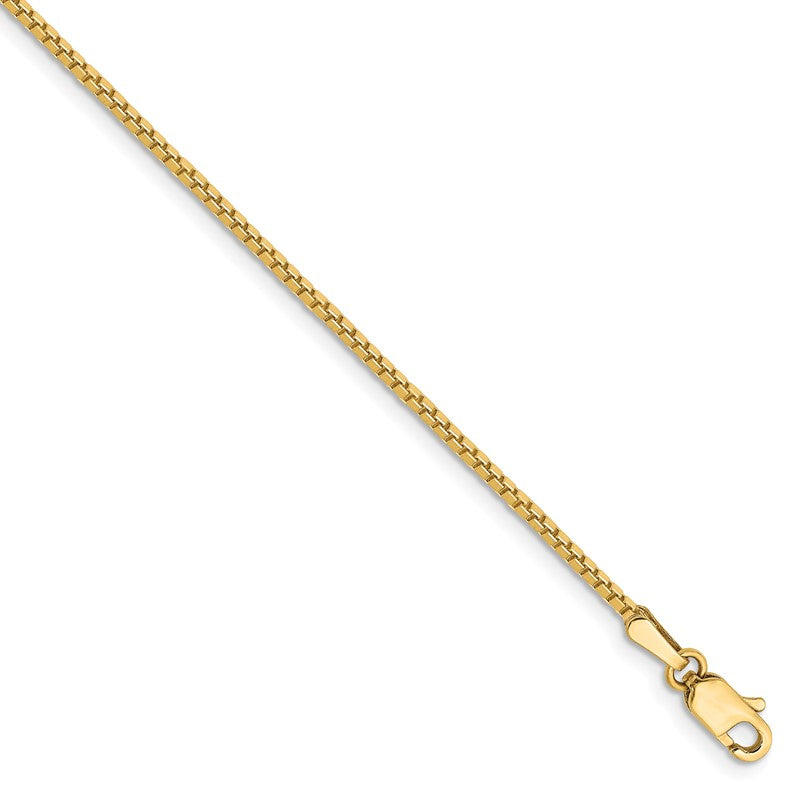 14K 26 inch 1.4mm Box with Lobster Clasp Chain BOX125