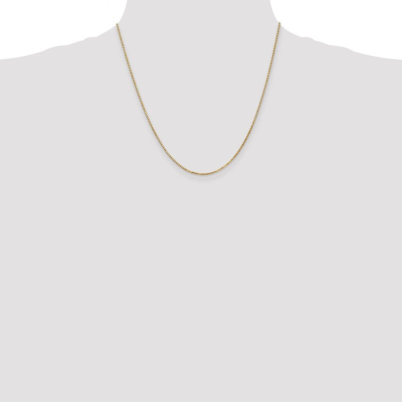 14K 26 inch 1.4mm Box with Lobster Clasp Chain BOX125