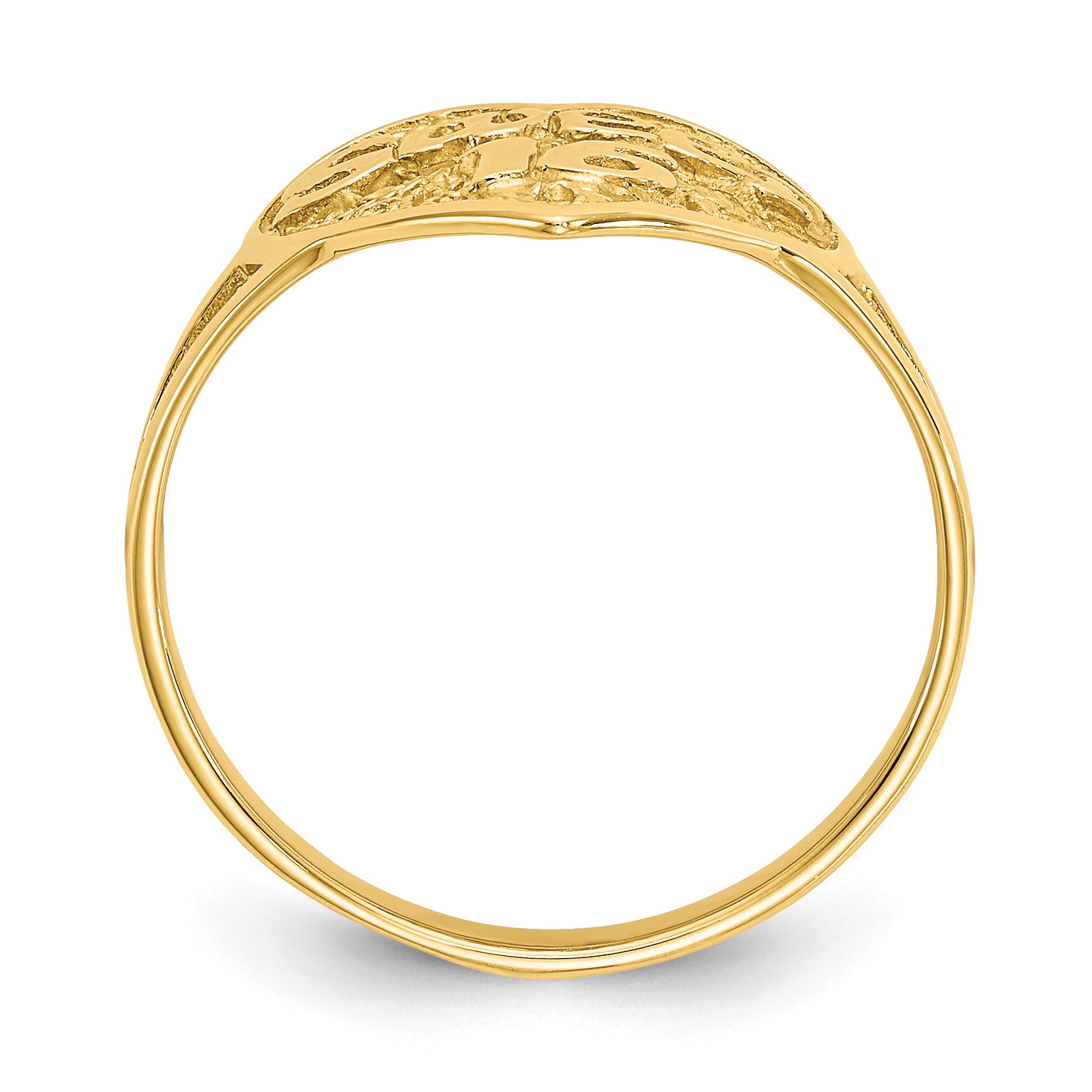 14k SWEET 16 Filigree Heart Ring CH263