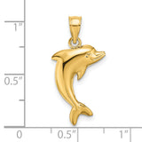 14k Polished Dolphin Charm K4875