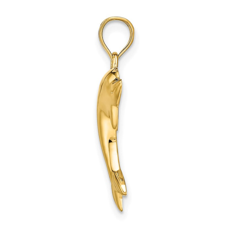 14k Polished Dolphin Charm K4875