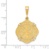14k FIRE RESCUE Badge Pendant C1790