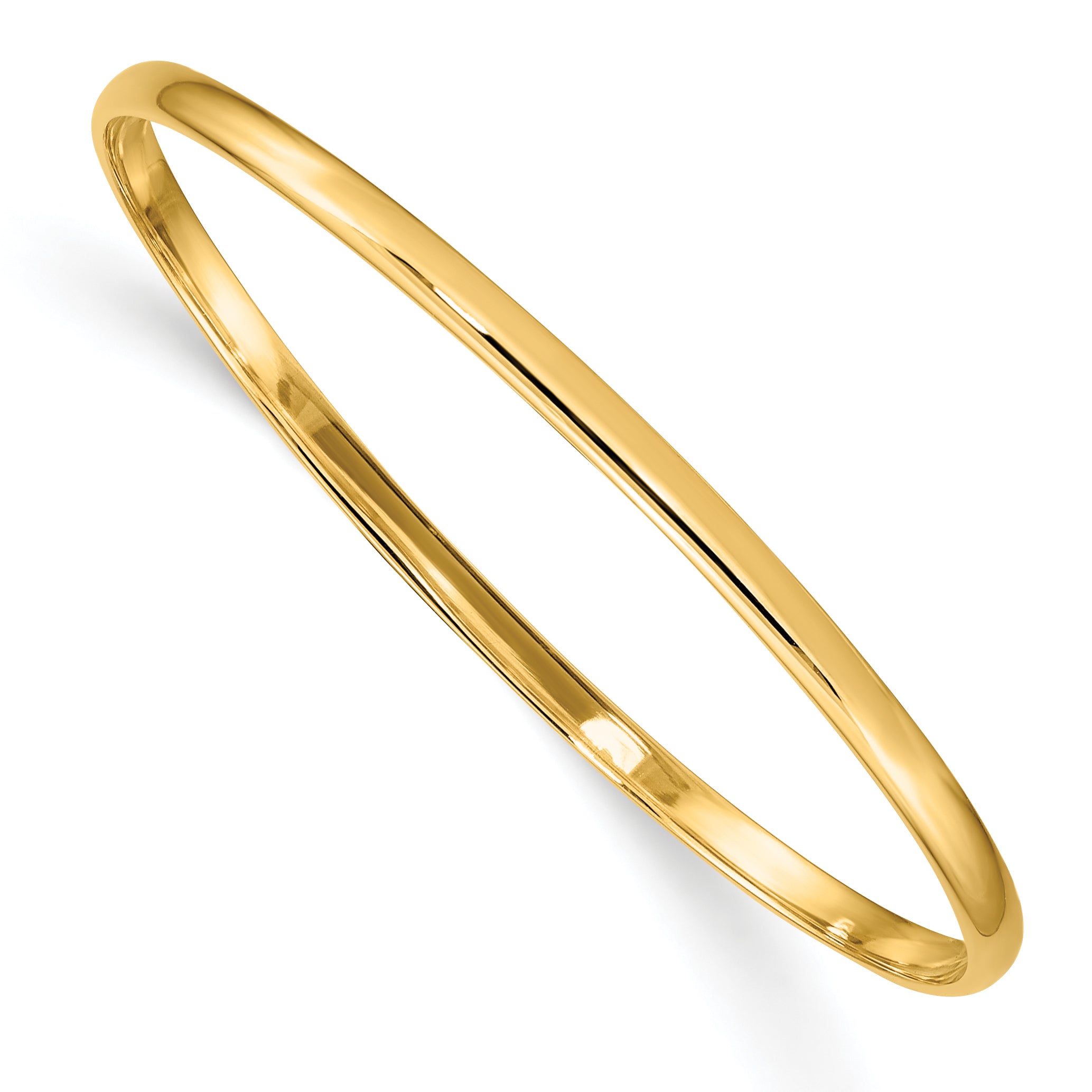14k Slip-on 2.5mm Baby Bangle Bracelet DB391
