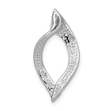 14k White Gold Polished Slide Fits up to 8mm Regular/10mm Fancy or Reversible Omega SLW21
