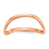 14K Rose Gold Polished Wave Fashion Thumb Ring Size 9 K5785
