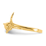 14k Dolphin Bypass Ring K3921