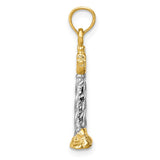 14K with White Rhodium 3-D St. Augustine Lighthouse Pendant K4146