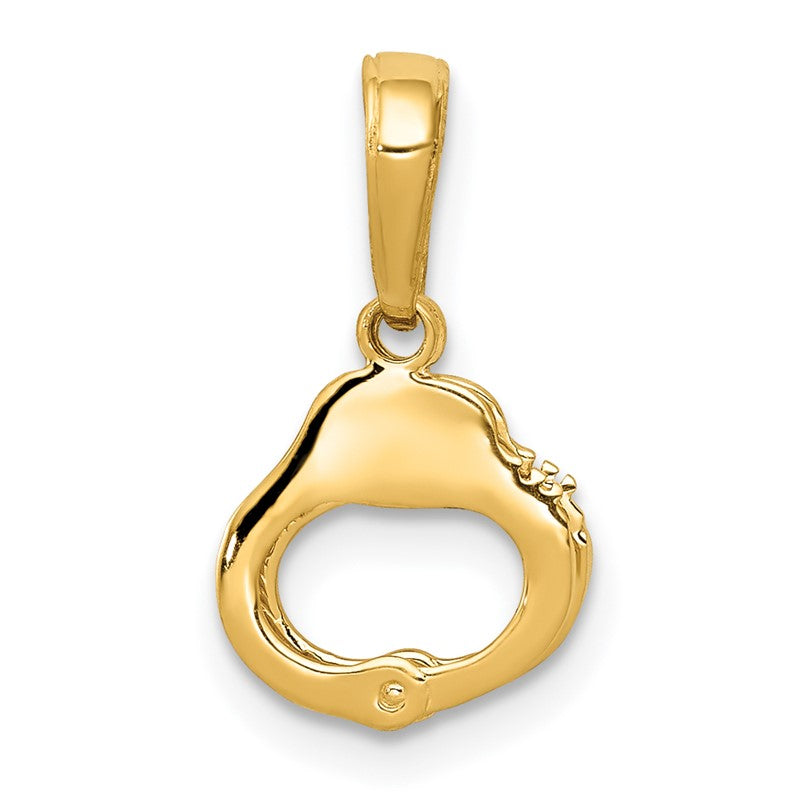 14k 2-Piece Handcuffs Pendant K2848