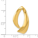 14k Polished Slide Fits up to 8mm Regular/10mm Fancy or Reversible Omega CS31
