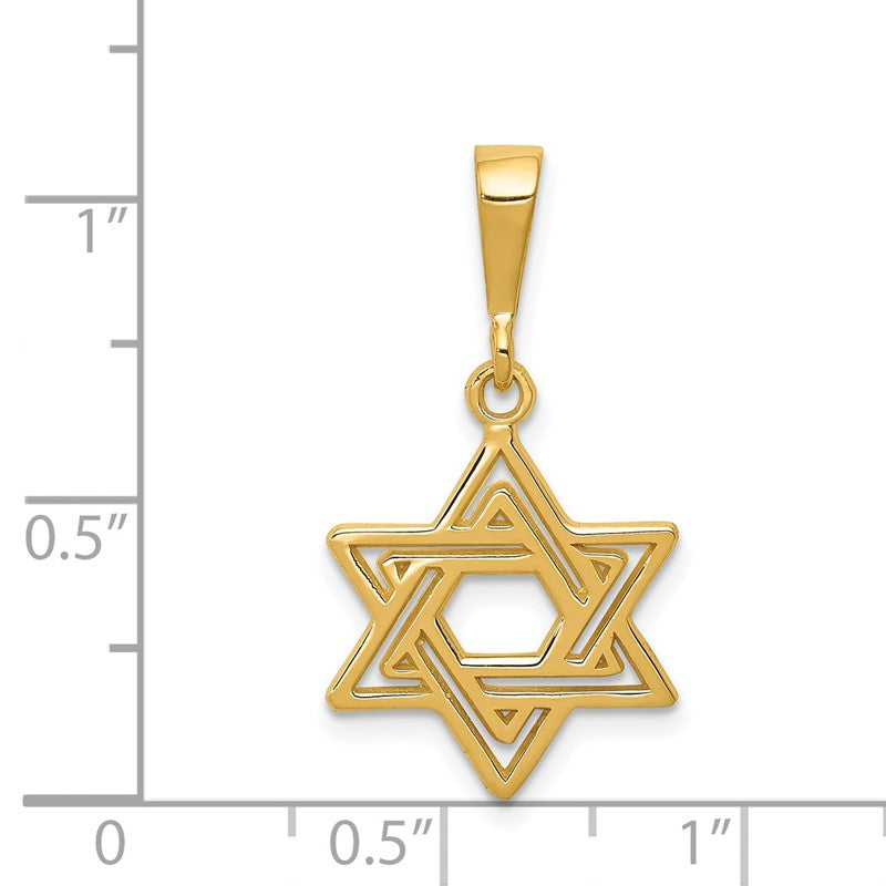 14K Star of David Charm D3802