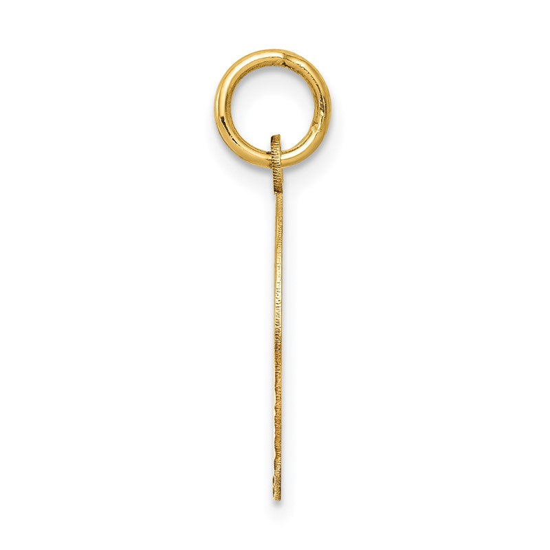 14k Polished CONFIRMATION with Dove Round Charm C1450