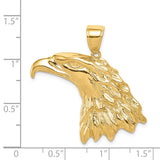 14k Eagle Head Pendant K3280