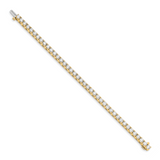14k Complete 10.8 carat Round A Diamond 4-prong 7 inch Tennis Bracelet X2046A