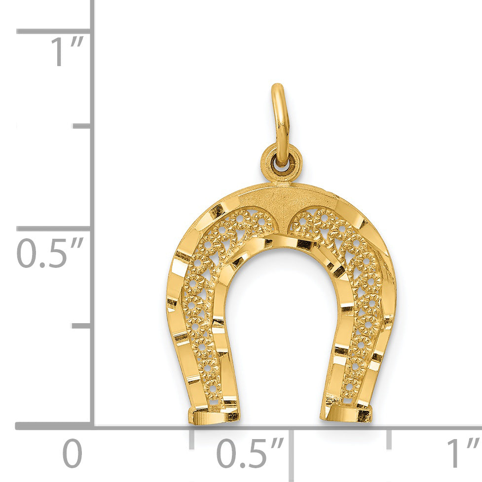 14k Horseshoe Charm C453
