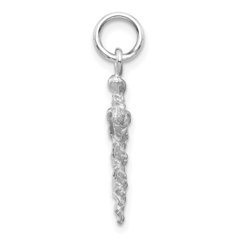 14k White Gold 3-D Caduceus Charm WCH56