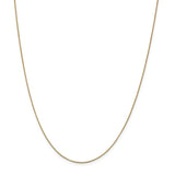 14K 14 inch .7mm Box with Lobster Clasp Chain BOX075