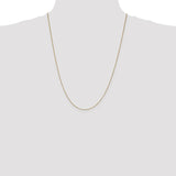 14K 14 inch .7mm Box with Lobster Clasp Chain BOX075