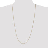 14K 14 inch .7mm Box with Lobster Clasp Chain BOX075
