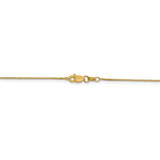 14K 14 inch .7mm Box with Lobster Clasp Chain BOX075