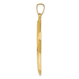 14k Polished Cross Pendant XR1585