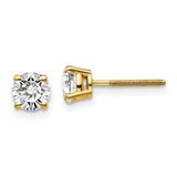 14ky .10ct. VS2/SI1 G-I Diamond Stud Thread on/off Post Earrings ST4