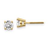14ky .10ct. VS2/SI1 G-I Diamond Stud Thread on/off Post Earrings ST4