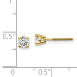 14ky .10ct. VS2/SI1 G-I Diamond Stud Thread on/off Post Earrings ST4
