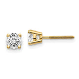 14ky .10ct. VS2/SI1 G-I Diamond Stud Thread on/off Post Earrings ST4