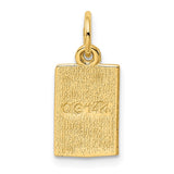 14k Enameled Ace of Spades Card Charm K1874