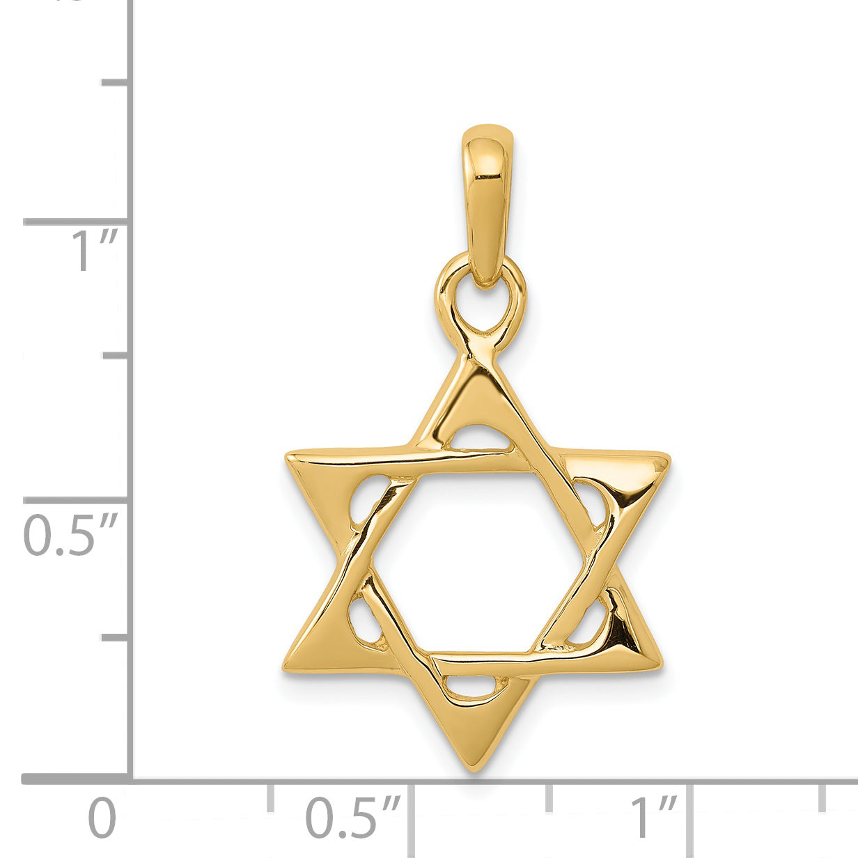 14k Star of David Pendant K2298