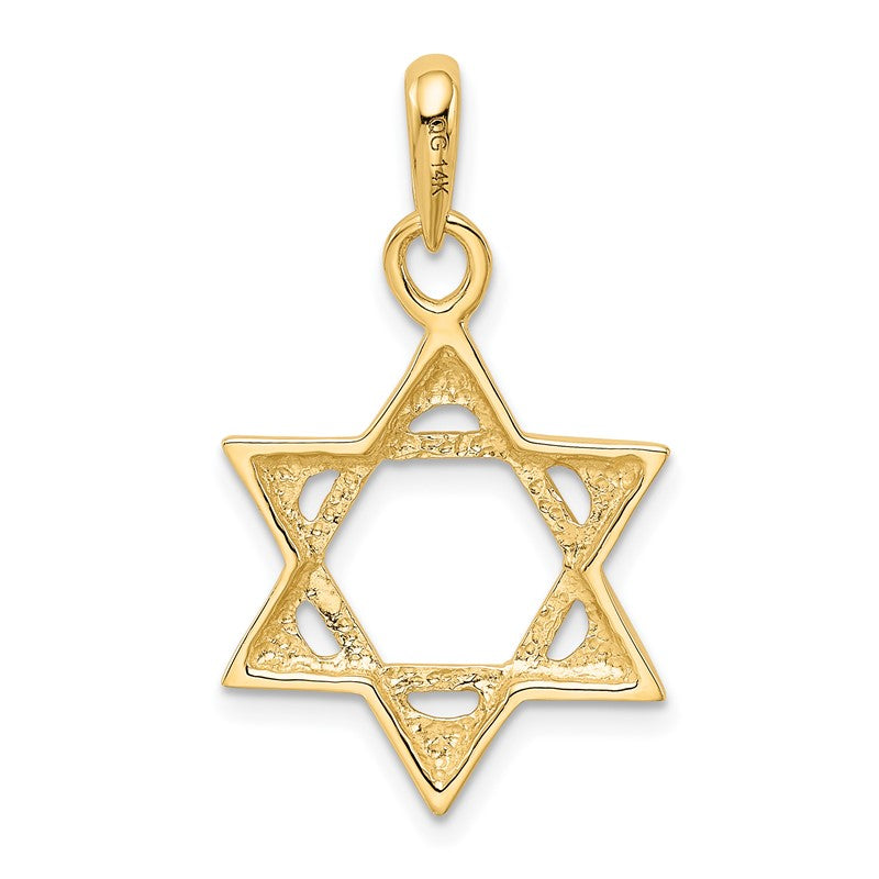 14k Star of David Pendant K2298