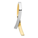 14k Two-Tone Slide Fits up to 10mm Regular/Fancy/Reversible Omega SL535