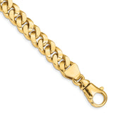 14K 20 inch 10mm Hand Polished Fancy Link with Fancy Lobster Clasp Chain LK386