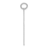14K White Gold Laser Designed Cross Pendant XR946