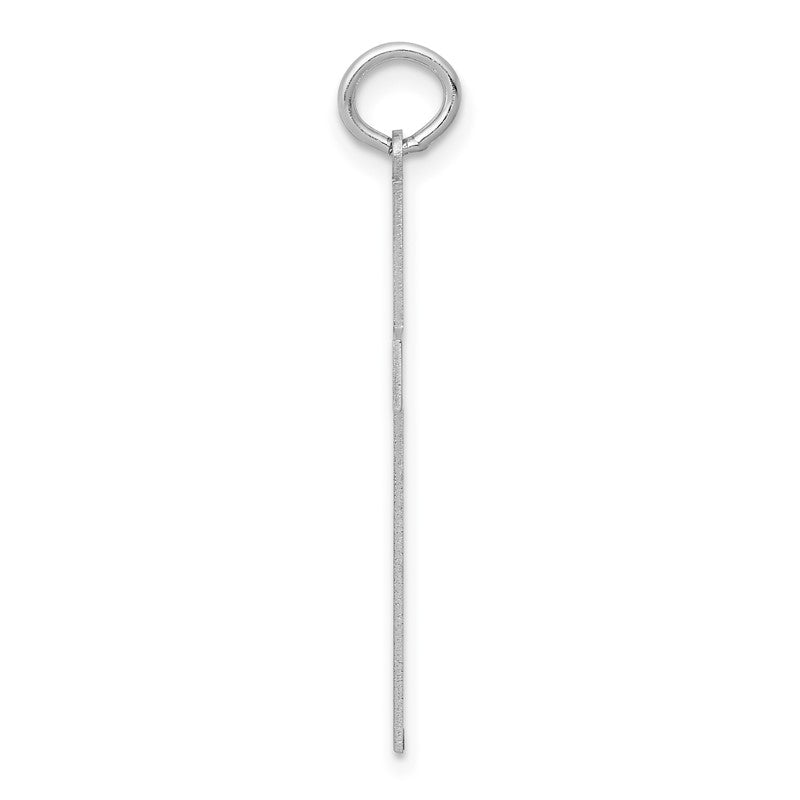 14K White Gold Laser Designed Cross Pendant XR946
