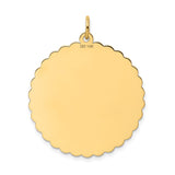 14K 50th ANNIVERSARY 29mm Engravable Disc Charm XAC584