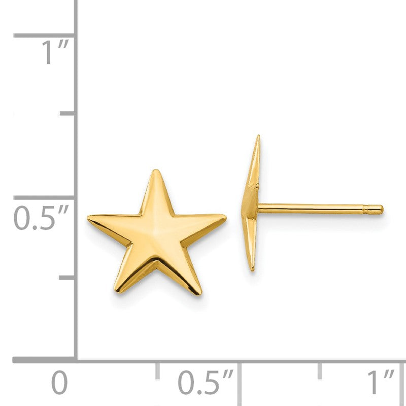 14k Nautical Star Post Earrings TE614