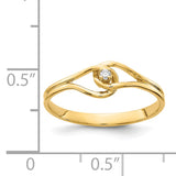 14k Polished A Diamond Fancy Ring X5268A