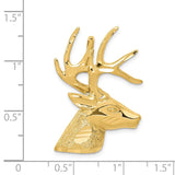 14k Laser Cut Deer Head Omega Slide LZ11