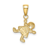 14k Little Girl Charm K4760