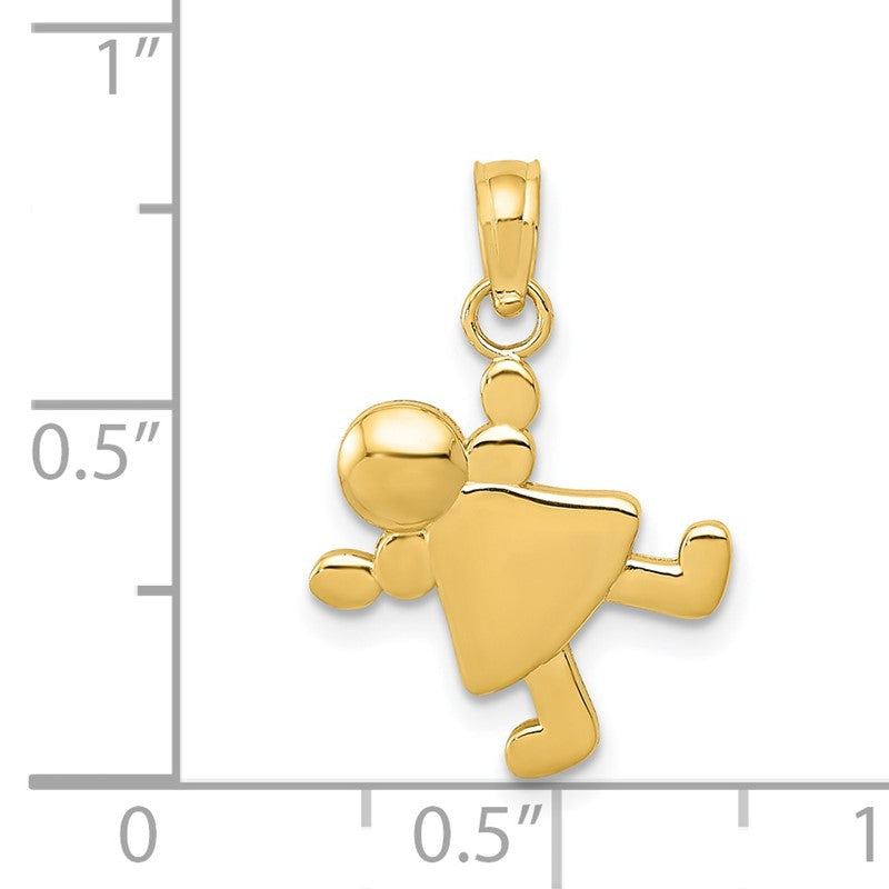 14k Little Girl Charm K4760