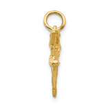 14K  3-D Ballerina Charm A9048