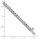 14k White Gold Complete 2.86 carat Round VS Diamond 4-prong 7 inch Tennis Bracelet X732WVS