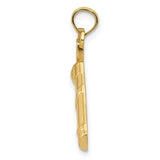 14k Polished Golf Bag Charm K4963
