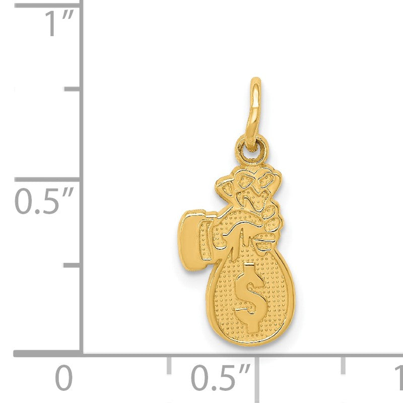 14k Money Bag Charm K2770
